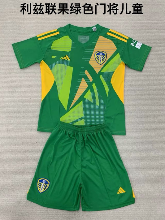 Leeds United Goalkeeper Kids Football Jersey 2024/2025