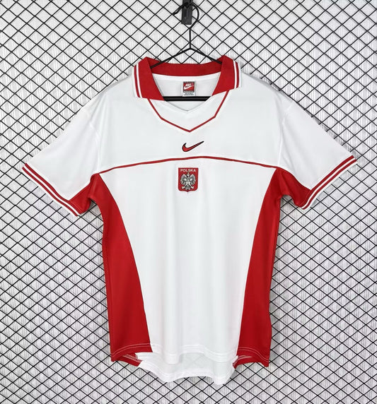 Retro Poland Home Fans Football Jersey 1997
