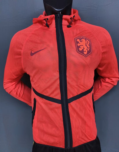 Netherlands Windbreaker Orange Football Jersey 2026/2027
