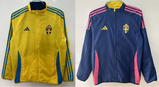 Sweden Two-sided Windbreaker Football Jersey 2025/2026