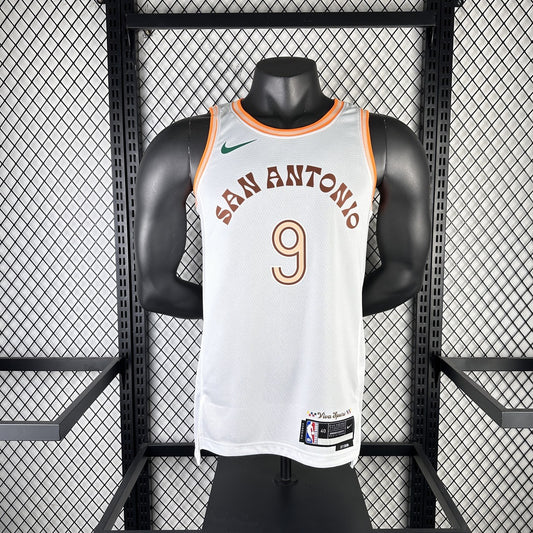 San Antonio Spurs City Edition White #9 PARKER NBA Season Jerseys 2024