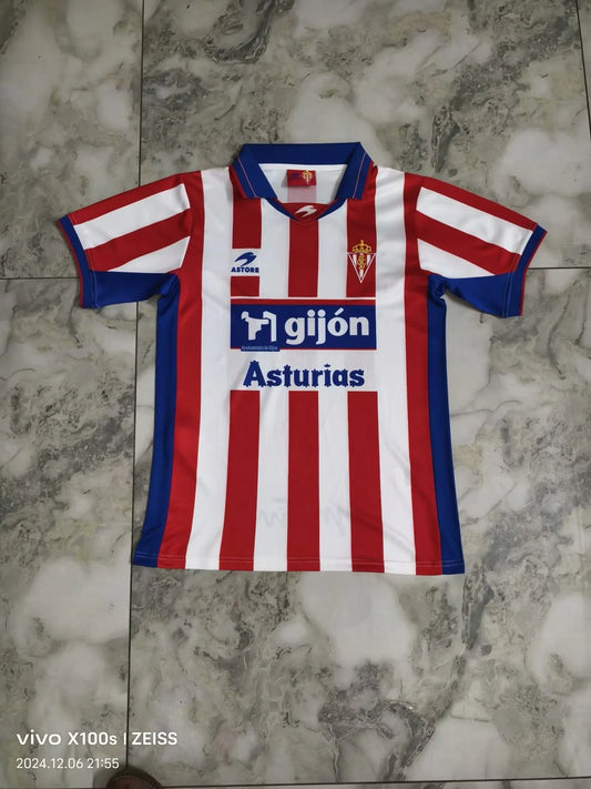 Retro Sporting De Gijon Home Football Jersey 2002/2003