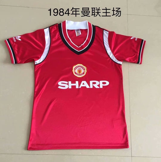 Retro Manchester United Home Football Jersey 1984