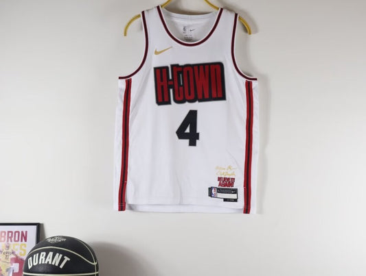 Houston Rockets Kids White #4 GREEN NBA Jerseys