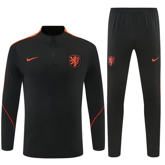 Netherlands Training Tracksuit Black (Kids And Man 16-2XL) 2025/2026