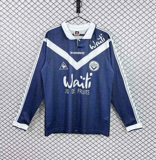Retro Bordeaux Away Long Sleeve Fans Football Jersey 1995/1996