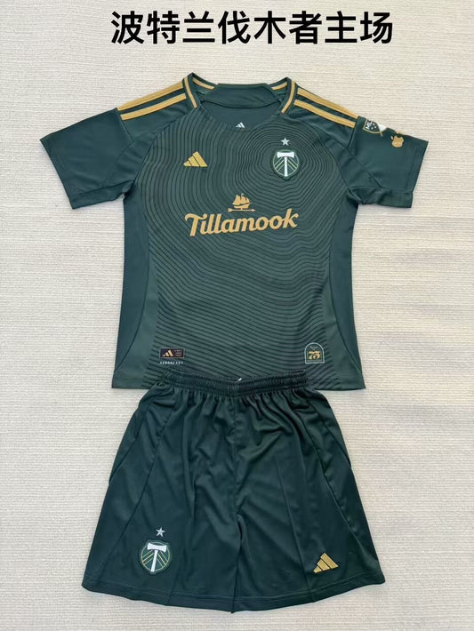 Portland Timbers Home Fans Kits Football Jersey 2025/2026 (Kids And Man )