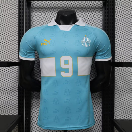 Marseille Special Edition Blue #9 Player Football Jersey 2025/2026