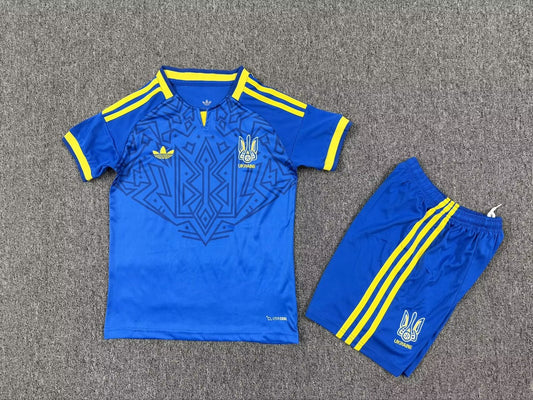Ukraine Away Kids Fans Football Jersey 2026/2027