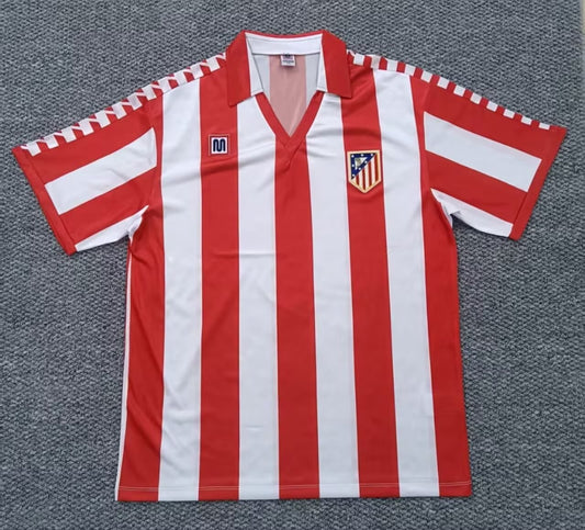 Retro Atletico Madrid Home Football Jersey 1982/1983