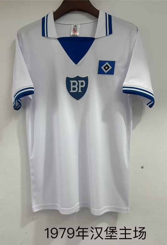 Retro Hamburger SV Home Fans Football Jersey 1979