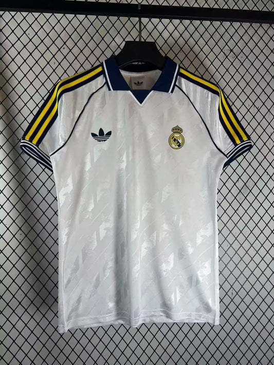 Retro Real Madrid Polo Fans White Football Jersey 2025/2026