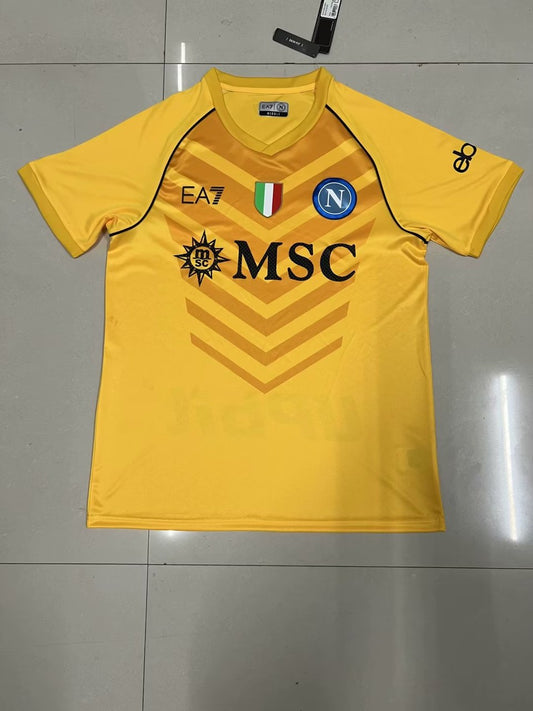 Napoli Napoli Goalkeeper Yellow Fans Football Jersey 2023/2024