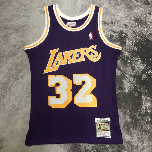 Retro Los Angeles Lakers Purple #32 JOHNSON NBA Season Jerseys 1998/1999