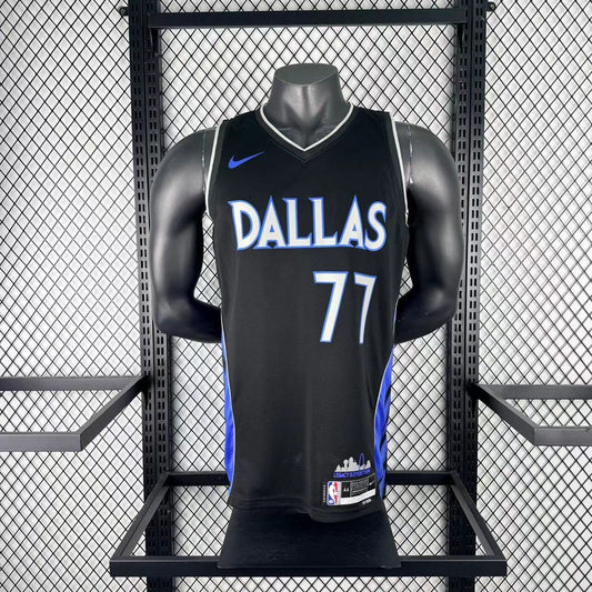 Dallas Mavericks City Edition Black #77 DONCIC NBA Season Jerseys 2026