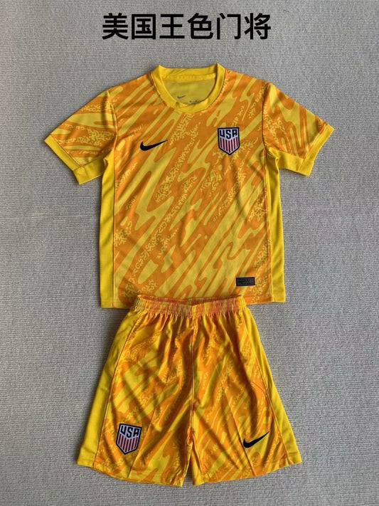 Usa Yellow Goalkeeper Kids 1：1 2024/2025
