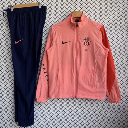 Barcelona Windbreaker Sets With Pants Pink Football Jersey 2025/2026