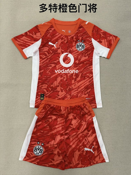 Dortmund Goalkeeper Orange Fans (Kids And Man) Football Jersey 2025/2026