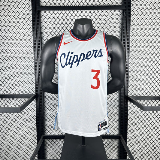 Los Angeles Clippers #3 PAUL White NBA Jerseys 2025
