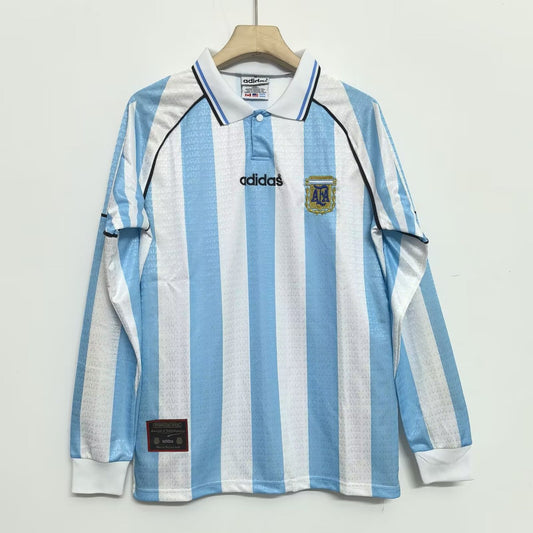 Retro Argentina Home Football Jersey 1996