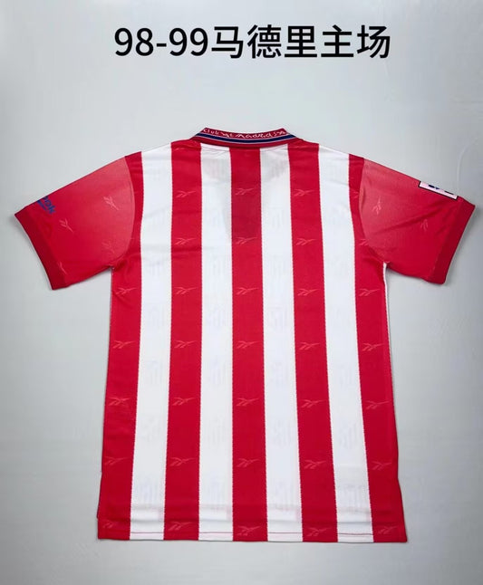 Retro Atletico Madrid Home Football Jersey 1998/1999