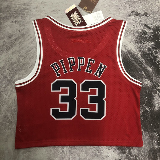 Chicago Bulls Red Women #33 PIPPEN NBA Season Jerseys