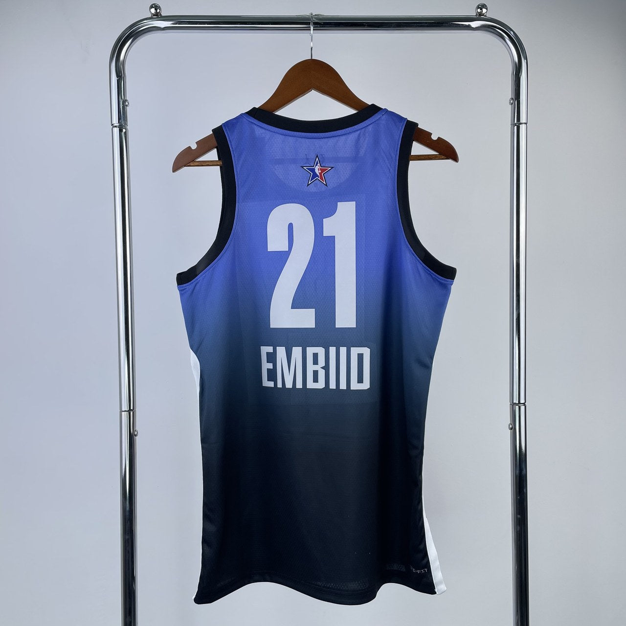Philadelphia 76Ers Blue #21 EMBIID NBA Season Jerseys 2023 ALL-STAR