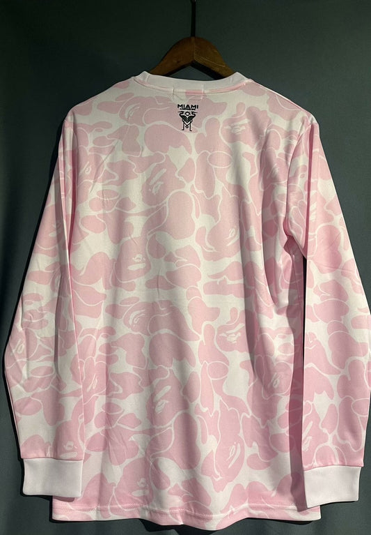 Inter Miami Long Sleeve Special Edition Pink Fans Football Jersey 2024/2025