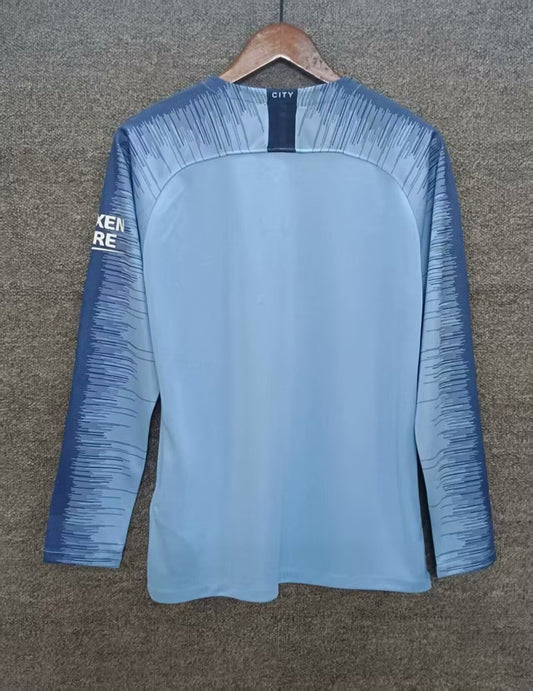 Retro Manchester City Home Football Jersey 2019