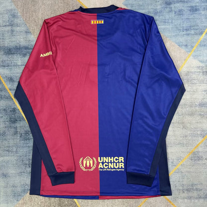 Barcelona Home Long Travis Scott Co Branded Version Special Edition Fans Football Jersey 2025/2026