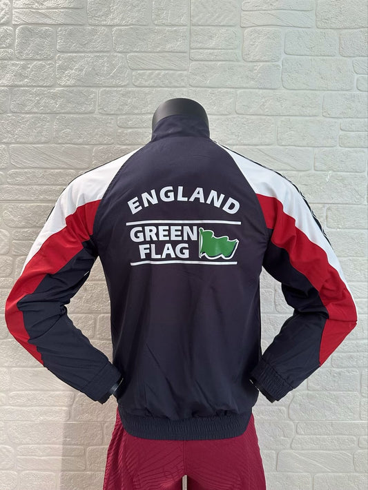 Retro England Black Jacket Tracksuit Football Jersey 1998