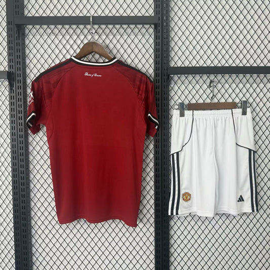 Manchester United Home With Pants Sets Fans Black Football Jersey 2025/2026