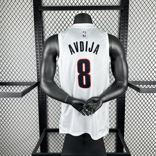 Portland Trail Blazers White #8 AVDIJA NBA Jerseys 2026