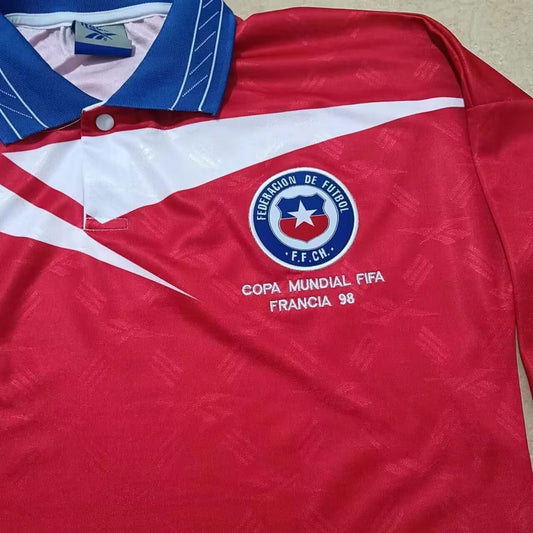 Retro Chile Home Long Fans Football Jersey 1998