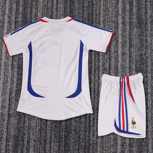 Retro France Away Kids Football Jersey 2006