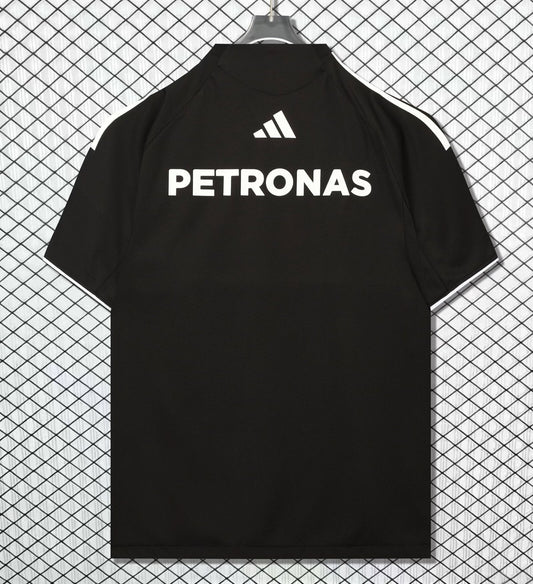 Adidas Mercedes-Benz T-shirt Black Fans Football Jersey 2025
