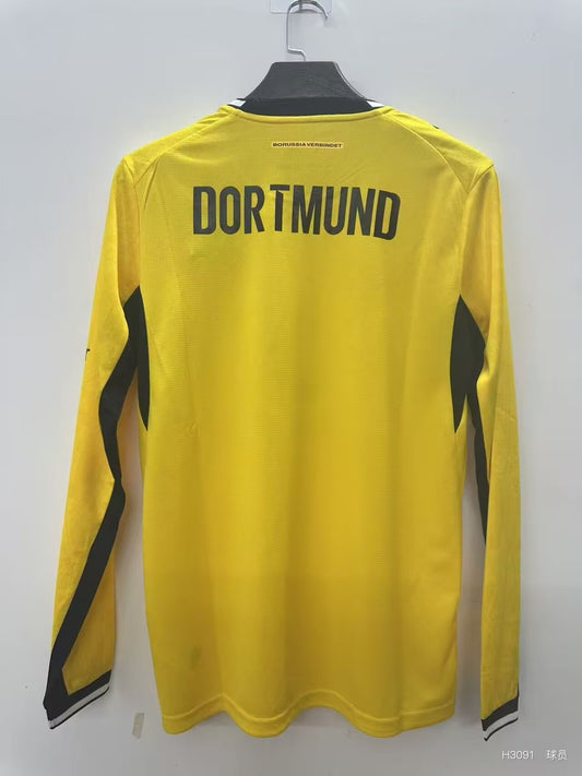 Dortmund Home Long Sleeve Fans Football Jersey 2026/2027