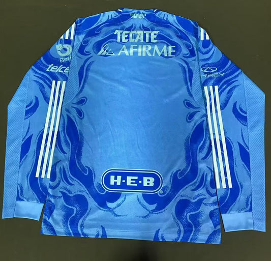 Tiger Blue Long Player Football Jersey 2025/2026