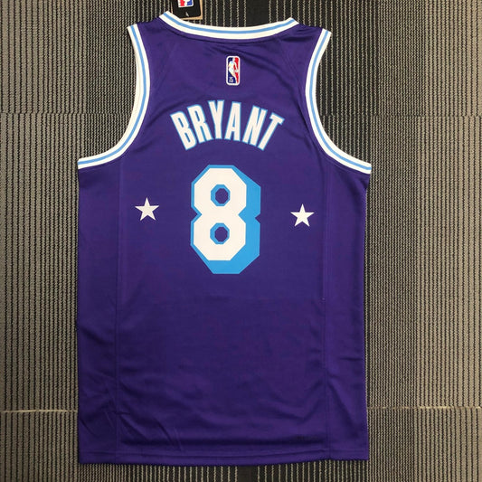 Los Angeles Lakers 75 Year Kobe #8 BRYANT Purple City Edition NBA Jerseys 2022