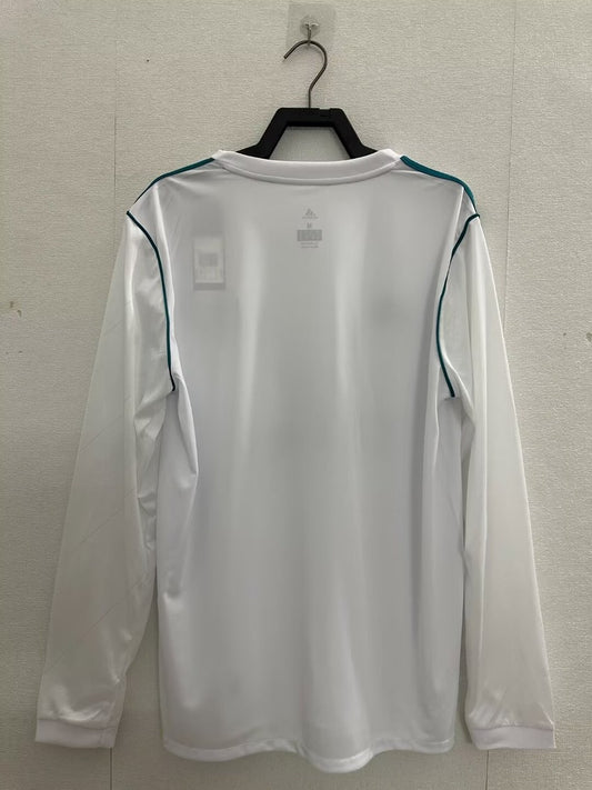 Retro Real Madrid Long Home Football Jersey 2017/2018