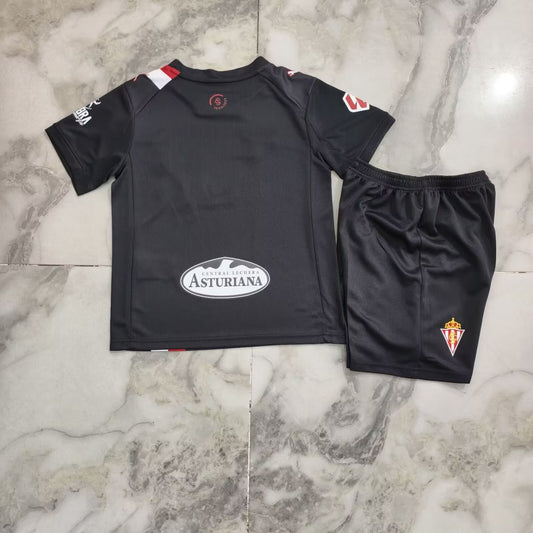 Sporting Gijon Away Kids Fans Football Jersey 2025/2026