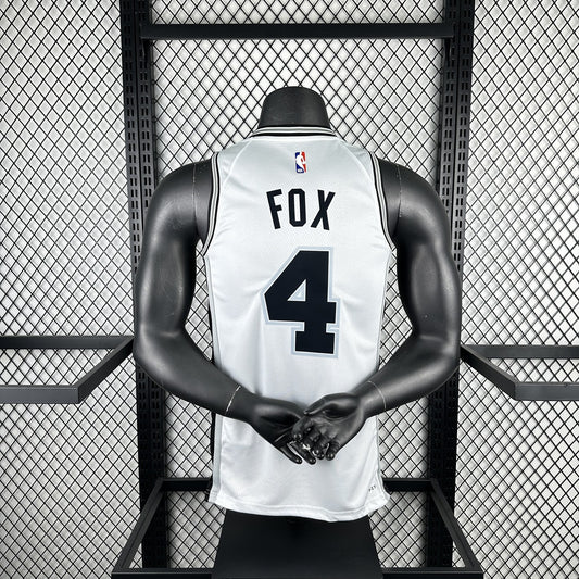 San Antonio Spurs White #4 FOX NBA Season Jerseys