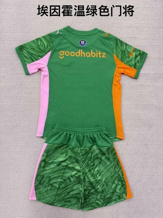 PSV Eindhoven Goalkeeper Kids Football Jersey 2025/2026