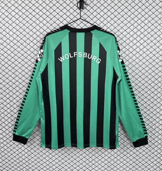 Retro Wolfsburg Away Long Sleeve Fans Football Jersey 1994/1995