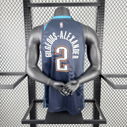 Oklahoma City Thunder Grey #2 GILGEOUS-ALEXANDER NBA Season Jerseys 2026