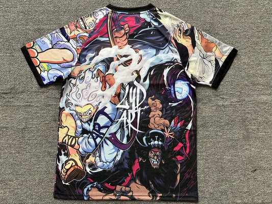 Japan Special Edition Grey Red Monkey D Luffy Fans Football Jersey 2025/2026