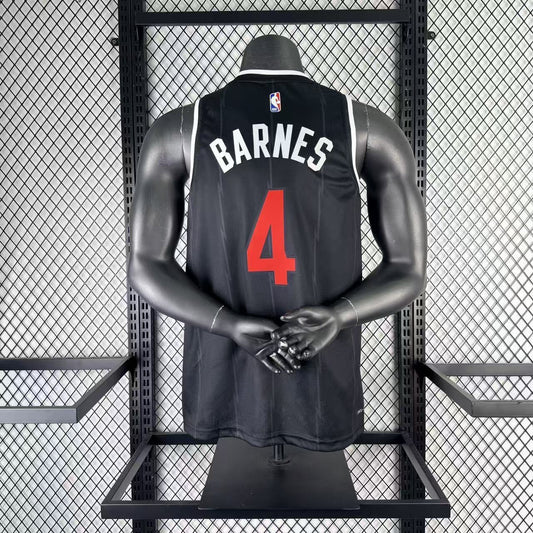 Toronto Raptors City Edition Black #4 BARNES NBA Season Jerseys 2026