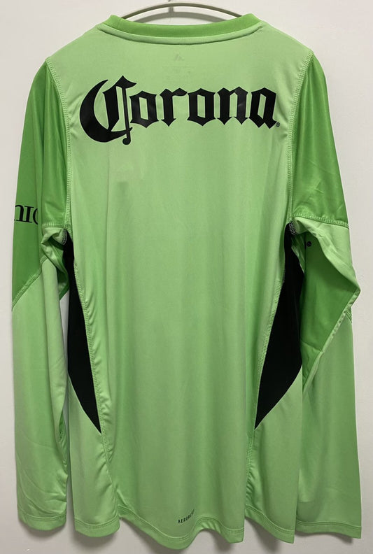 Club America Goalkeeper Long Sleeve Player Green Football Jersey 2025/2026