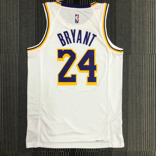 Los Angeles Lakers 75 Year White Kobe #24 BRYANT NBA Season Jerseys 2022