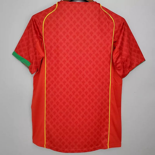 Retro 2004 Portugal Home Football Jersey 2004 (带胸前小字)